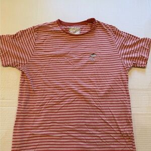 Casual Striped Red Men's Tee
